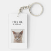 Best Cat mam Custom Funny 2 Cute Photos ter wereld Sleutelhanger (achterkant)