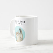Best Cat mam Custom Funny 2 Pet Photos Koffiemok (Voorkant links)