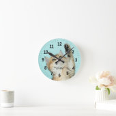 Best Cat Mam Custom Photo van de wereld Ronde Klok (Huis)