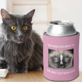 Best Cat Mam Ever Aangepast Foto Roze Blikjeskoeler