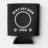 Best Cat Mam Ever Aangepaste Foto Aangepast Blikjeskoeler (Voorkant)