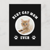 Best Cat Mam Ever Aangepaste Foto Aangepast Briefkaart (Voorkant)