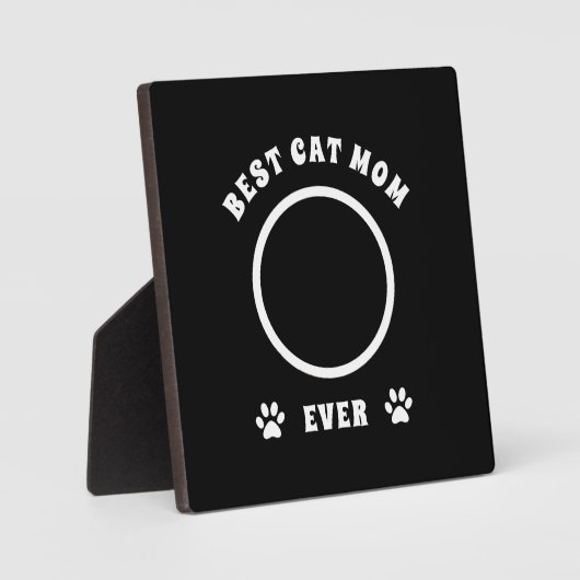 Best Cat Mam Ever Aangepaste Foto Aangepast Fotoplaat (Voorkant)