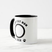 Best Cat Mam Ever Aangepaste Foto Aangepast Mok (Voorkant links)