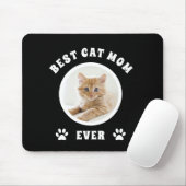 Best Cat Mam Ever Aangepaste Foto Aangepast Muismat (Met muis)