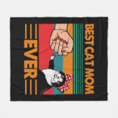 Best Cat Mam Ever Bandana Fleece Deken (Voorkant (Horizontaal))