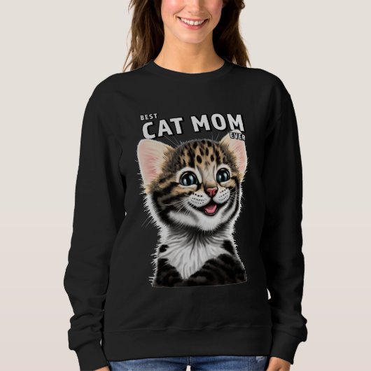 Best Cat Mam Ever Cadeau for Cat Women's Trui (Voorkant)