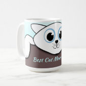 Best Cat Mam Ever Coffee Mok (Voorkant links)