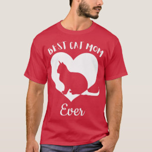 Best Cat Mam Ever Cute Black Cats White Hij T-shirt