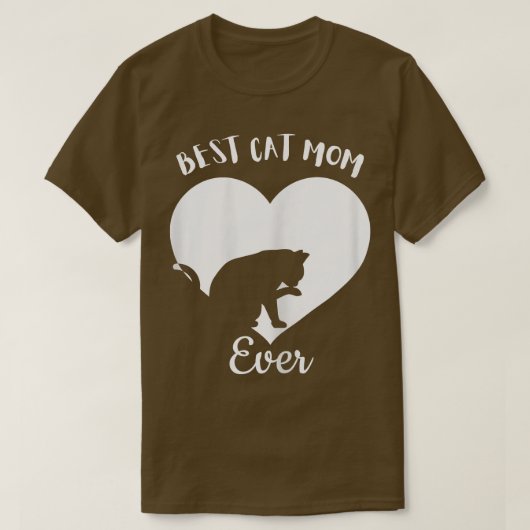 Best Cat Mam Ever Cute Black Cats  White Hij T-shirt (Design voorkant)
