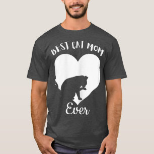 Best Cat Mam Ever Cute Black Cats White Hij T-shirt