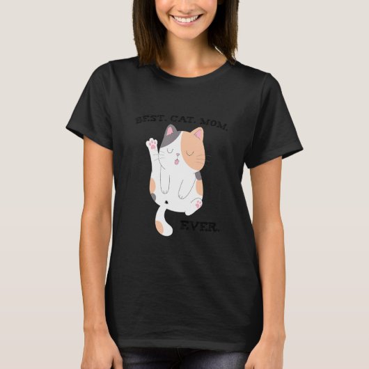Best Cat Mam Ever Cute Calico 1 T-shirt (Voorkant)