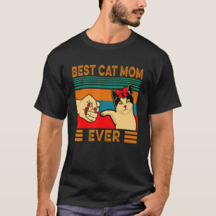 Best Cat Mam Ever Fist Bump T-shirt