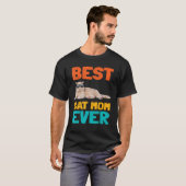 Best Cat Mam Ever Fun Cat Owner Shorthair Birthday T-shirt (Voorkant volledig)