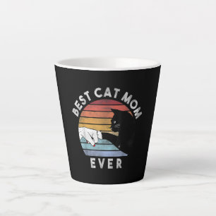 Best Cat Mam Ever Funny Cat Mam Gift Latte Mok