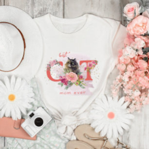 Best Cat Mam Ever Furry Kitten Happy Moederdag T-shirt