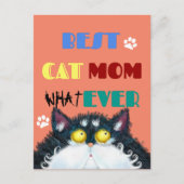 Best Cat Mam Ever | Gekke kat Lovers Funny Briefkaart (Voorkant)