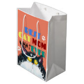 Best Cat Mam Ever | Gekke kat Lovers Funny Medium Cadeauzakje (Voorkant Gekanteld)