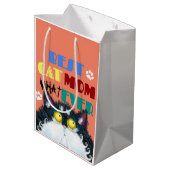 Best Cat Mam Ever | Gekke kat Lovers Funny Medium Cadeauzakje (Achterkant Gekanteld)
