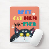 Best Cat Mam Ever | Gekke kat Lovers Funny Muismat (Met muis)