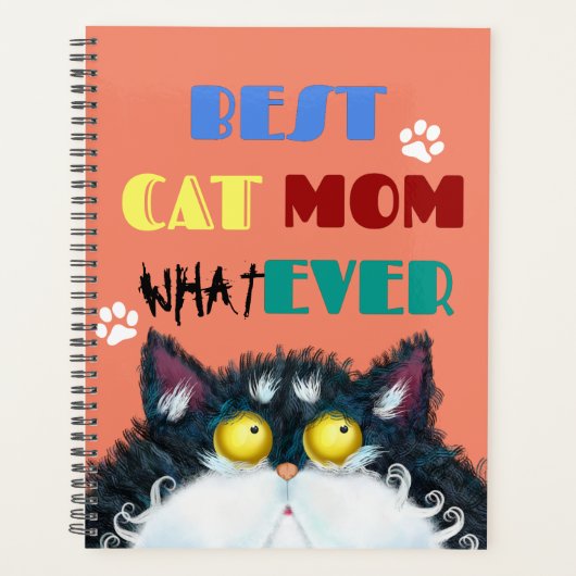 Best Cat Mam Ever | Gekke kat Lovers Funny Planner (Voorkant)
