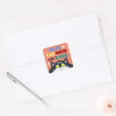 Best Cat Mam Ever | Gekke kat Lovers Funny Vierkante Sticker (Envelop)