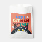 Best Cat Mam Ever grumpy cat grappige cartoon Bedankzakje (Voorkant)