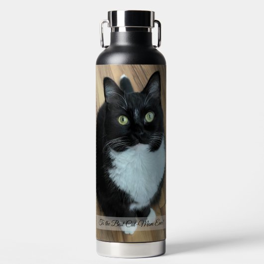 Best Cat Mam Ever Kaart moederdag Waterfles (Voorkant)
