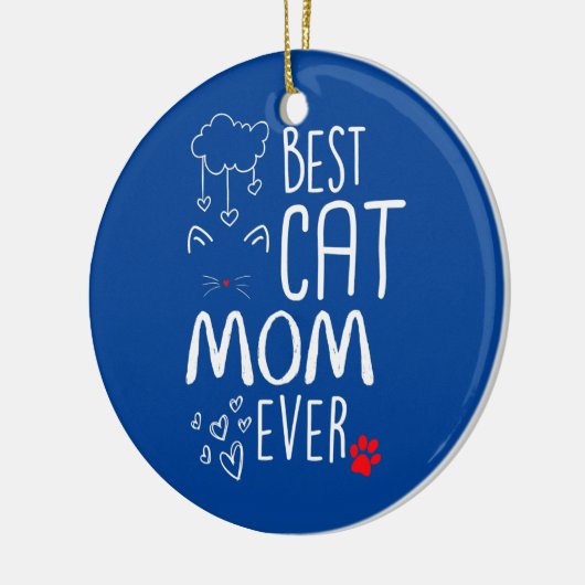 Best Cat Mam Ever Keramisch Ornament (Links)