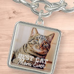 Best Cat Mam Ever Moderne Custom Pet Foto Armband<br><div class="desc">Dit eenvoudige en klassieke ontwerp is samengesteld uit serif typografie en voegt een douanefoto toe</div>