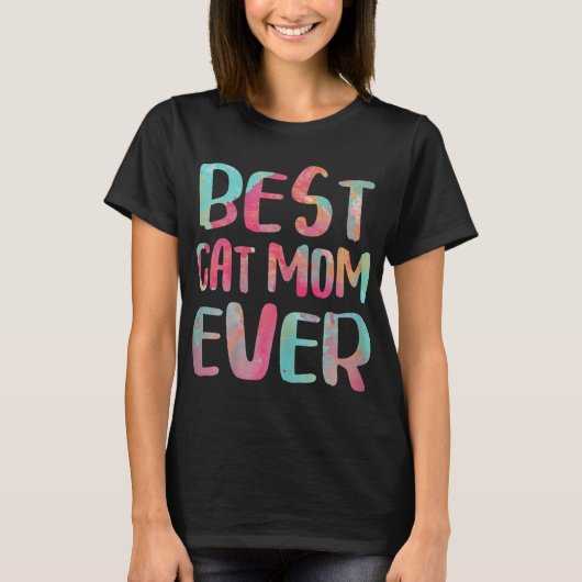 Best Cat Mam Ever Moederdag Gift T-shirt (Voorkant)