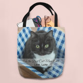 Best Cat Mam Ever Photo Canvas tas