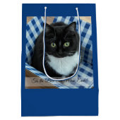 Best Cat Mam Ever Photo Medium Cadeauzakje (Achterkant)