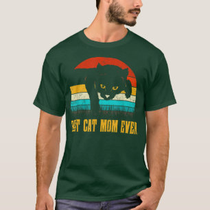 Best Cat Mam Ever Retro Kat Lovers Mothe T-shirt