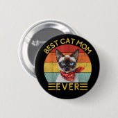 Best Cat Mam Ever Ronde Button 5,7 Cm (Voorkant /achterkant)