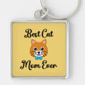 Best Cat Mam Ever Sleutelhanger (Voorkant)