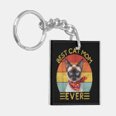 Best Cat Mam Ever Sleutelhanger (Voorkant Links)