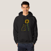 Best Cat Mam Ever Sunflower Moeder Hoodie (Voorkant volledig)