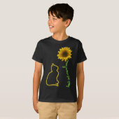 Best Cat Mam Ever Sunflower Moeder T-shirt (Voorkant volledig)