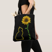 Best Cat Mam Ever Sunflower Moeder Tote Bag (Dichtbij)