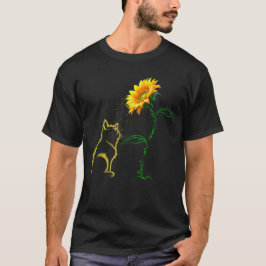 Best Cat Mam Ever Sunflower Moederdag T-shirt
