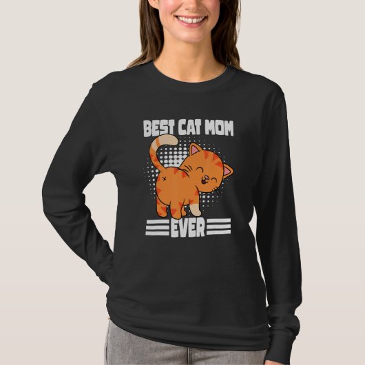 Best Cat Mam Ever Sweet Cat T-shirt (Voorkant)
