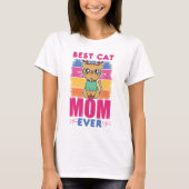 Best Cat Mam Ever T-shirt (Voorkant)