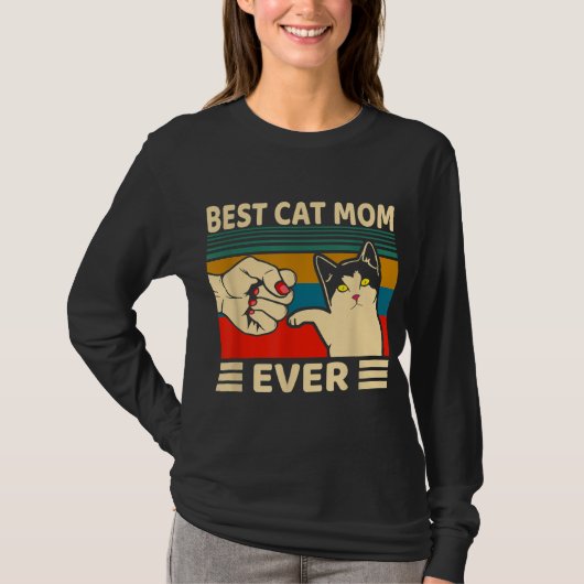 Best Cat Mam Ever Women  Bump Fit Mothers D T-shirt (Voorkant)