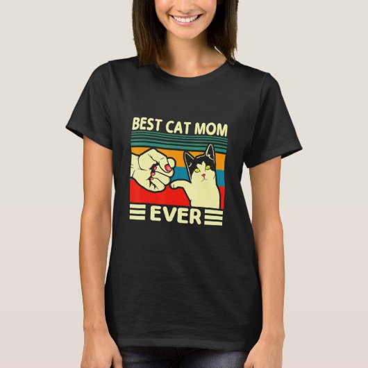 Best Cat Mam Ever Women  Bump Fit Mothers D T-shirt (Voorkant)