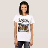 Best Cat mam Foto Black text T-Shirt (Voorkant volledig)