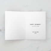 Best Cat Mam Happy Birthday Foto Gold Kaart (Binnen)