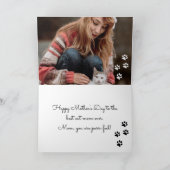 Best Cat Mam in World Foto  Feestdagen Kaart (Binnen)