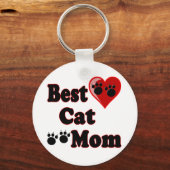 Best Cat Mam Merchandise voor Moeder's Sleutelhanger (Voorkant)