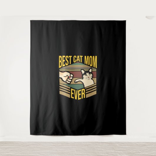 Best Cat Mam ooit Wandkleed (Voorkant)